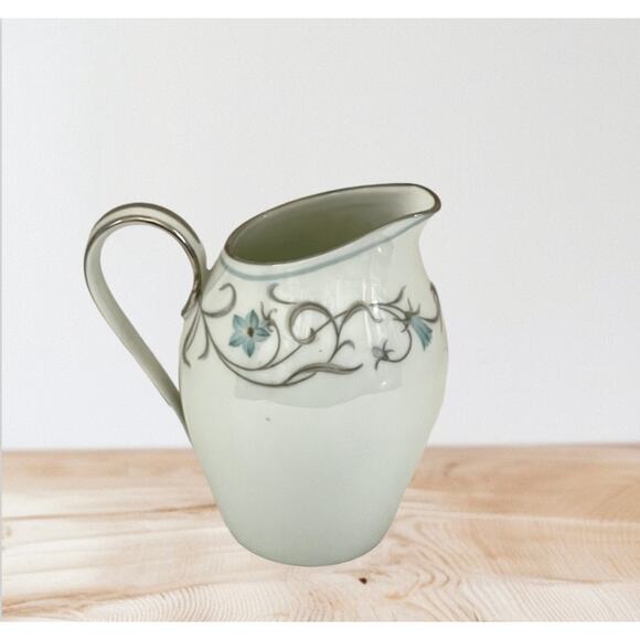 Noritake Beaumont 5796 Creamer Sugar Bluebell flowers, Platinum Trim, 1950 - Picture 1 of 6